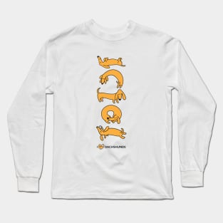 Bright Yellow Dachshunds Long Sleeve T-Shirt